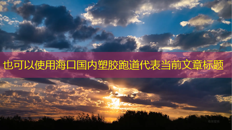 海口国内塑胶跑道