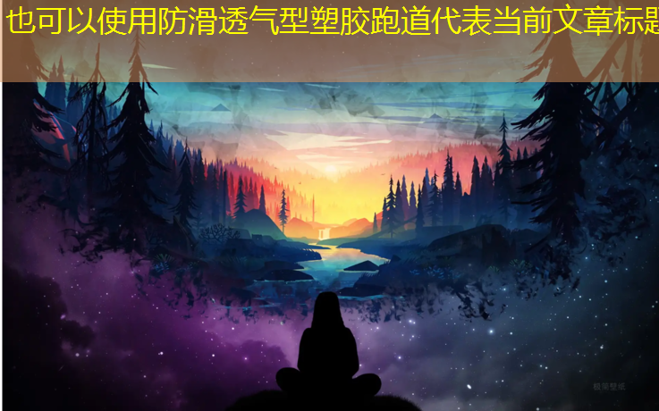 防滑透气型塑胶跑道